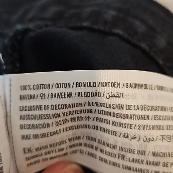 Abercrombie & Fitch Black High Rise Cut off Jean shorts - Picture 4 of 7